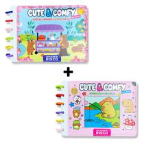 Livro - Combo Cute e Comfy Super Special - Kit com 02 Livros de Colorir Encadernação em Disco Livro - Combo Cute e Comfy Super Special - Kit com 02 Livros de Colorir Encadernação em Disco