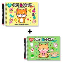 Livro - Combo Cute e Comfy Super Special - Kit com 02 Livros de Colorir