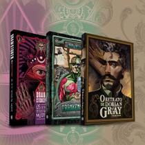 Livro - COMBO NS CLASSICS | EDIÇÃO DE LUXO COM FITILHO E PINTURA TRILATERAL: O RETRATO DE DORIAN GRAY, OS SETE DEDOS DA MORTE E FRANKENSTEIN