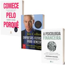 Livro Comece pelo Porquê + A Psicologia Financeira + Empresas Feitas Para Vencer