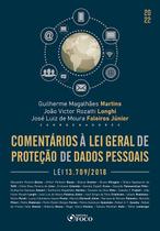 Livro - COMENTÁRIOS À LEI GERAL DE PROTEÇÃOD E DADOS PESSOAIS - 1ª ED - 2022