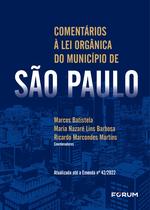 Livro - Comentários à Lei Orgânica de São Paulo