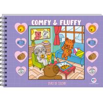 Livro - Comfy and Fluffy Purple - Para Colorir