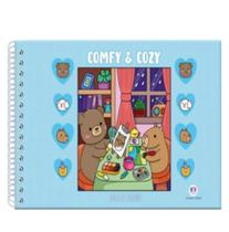 Livro Comfy & cozy books Comfy and Cozy Blue - Para Colorir