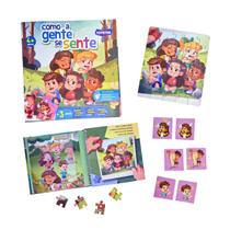 Livro Como a gente se sente Quebra cabeça Jogo da Memória Brinquedos Educativos 4 anos Toyster Livro Como a gente se sente Quebra cabeça Jogo da Memória Brinquedos Educativos 4 anos Toyster