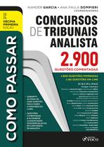 Livro - Como Passar em Concursos de Tribunais Analista - 2.900 Questões Comentadas - 11ª Ed - 2024
