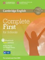 Livro - Complete First For Schools Wb With Answers With Audio Cd - 1St Ed Livro - Complete First For Schools Wb With Answers With Audio Cd - 1St Ed