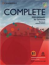 Livro - Complete Preliminary For Schools Wb Without Answers With Audio Download For The Revised Exam From 2020 Livro - Complete Preliminary For Schools Wb Without Answers With Audio Download For The Revised Exam From 2020