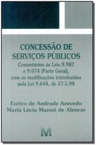 Livro - Concessão de serviço público - 1 ed./1998