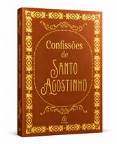 Livro - Confissões de Santo Agostinho - Edição Especial de Luxo Almofadada com Bordas Douradas e Fitilho Livro - Confissões de Santo Agostinho - Edição Especial de Luxo Almofadada com Bordas Douradas e Fitilho