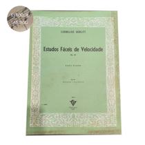 Livro cornelius gurlitt estudos fáceis de velocidade op.83 para piano 1 livro moura (estoque antigo)