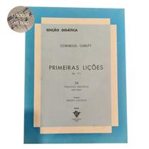 Livro cornelius gurlitt primeiras lições op.117 34 pequenas melodias para piano moura lacerda (estoque antigo)
