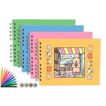 Livro Criativo Colorir 50 Folhas Sortidas Atividades Arte Relaxamento Infantil