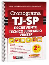 Livro Cronograma TJ-SP Escrevente Técnico Judiciário VUNESP, 2ª Edição - Rideel
