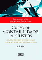 Livro - Curso De Contabilidade De Custos Livro - Curso De Contabilidade De Custos