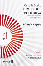 Livro - Curso de Direito Comercial e de Empresa - Vol. 1 - 16ª Edição de 2020