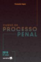 Livro - Curso de Processo Penal - 26ª edição de 2019