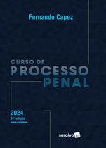 Livro - Curso de Processo Penal - 31ª edição 2024