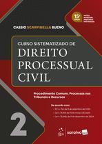 Livro - Curso Sistematizado de Direito Processual Civil - Vol.2 - 15ª Edição 2026