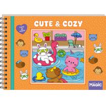 Livro - Cute and Cozy Orange - Livro de Colorir