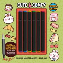 Livro - Cute & Comfy Coloring Book for Adults - Bold Easy - Special Edition - Livro de Colorir Adulto