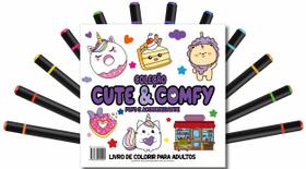 Livro - Cute & Comfy Coloring Book for Adults - Fofo e Aconchegante - Livro de Colorir Adulto Livro - Cute & Comfy Coloring Book for Adults - Fofo e Aconchegante - Livro de Colorir Adulto