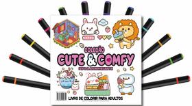 Livro - Cute & Comfy Coloring Book for Adults - Fofo e Aconchegante - Livro de Colorir Adulto Livro - Cute & Comfy Coloring Book for Adults - Fofo e Aconchegante - Livro de Colorir Adulto