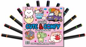 Livro - Cute & Comfy Coloring Book for Adults - Fofo e Aconchegante - Livro de Colorir Adulto Livro - Cute & Comfy Coloring Book for Adults - Fofo e Aconchegante - Livro de Colorir Adulto