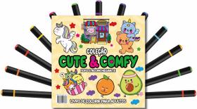 Livro - Cute & Comfy Coloring Book for Adults - Fofo e Aconchegante - Livro de Colorir Adulto