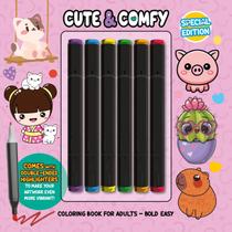 Livro - Cute & Comfy Coloring Book for Adults - Special Edition - Livro de Colorir Adulto