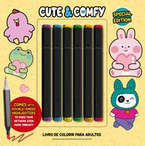 Livro - Cute & Comfy Coloring Book for Adults - Special Edition - Livro de Colorir Adulto Livro - Cute & Comfy Coloring Book for Adults - Special Edition - Livro de Colorir Adulto