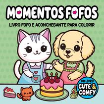 Livro - Cute & Comfy - Momentos Fofos - Livros de Colorir Adulto