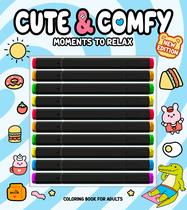 Livro - Cute & Comfy New Edition - Moments to Relax - Livro de Colorir Adulto