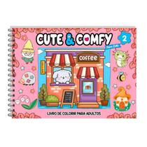 Livro Cute & Comfy para Colorir Super Extra Edição 2 Bob Goods