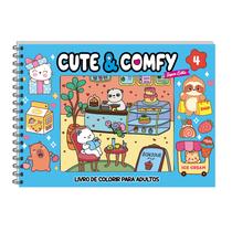 Livro - Cute & Comfy Super Extra - Livro de Colorir Adulto - Capa Dura Holográfica Livro - Cute & Comfy Super Extra - Livro de Colorir Adulto - Capa Dura Holográfica
