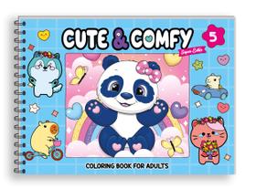 Livro - Cute & Comfy Super Extra - Livro de Colorir Adulto - Capa Dura Holográfica Livro - Cute & Comfy Super Extra - Livro de Colorir Adulto - Capa Dura Holográfica