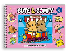 Livro - Cute & Comfy Super Extra - Livro de Colorir Adulto - Capa Dura Holográfica Livro - Cute & Comfy Super Extra - Livro de Colorir Adulto - Capa Dura Holográfica