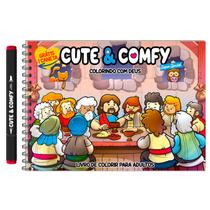 Livro - Cute & Comfy Super Special - Livro de Colorir Adulto - Colorindo com Deus