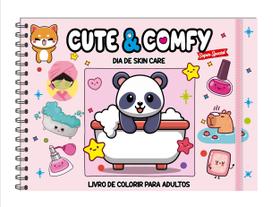 Livro - Cute & Comfy Super Special - Livro de Colorir Adulto - Dia de Skin Care - Capa Holográfica Livro - Cute & Comfy Super Special - Livro de Colorir Adulto - Dia de Skin Care - Capa Holográfica