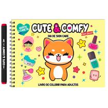 Livro - Cute & Comfy Super Special - Livro de Colorir Adulto - Dia de Skin Care