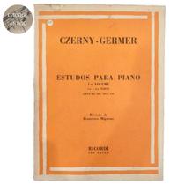 Livro czerny germer estudos para piano vol 1 op. 261, 821, 599 e 139 rev. francisco mignone - RICORDI