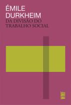 Livro - Da divisão do trabalho social