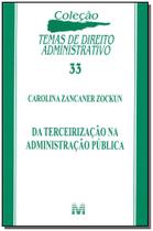 Livro - Da terceirização na administração publica - 1 ed./2014
