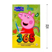 Livro de 365 Atividades e Colorir Pinta Infantil Vários Personagens - MAGIC KIDS