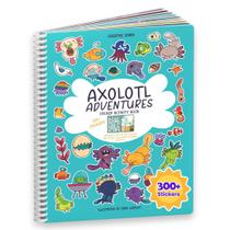 Livro de adesivos Cupkin Axolotl Activity com mais de 300 adesivos para crianças de 2 a 8 anos