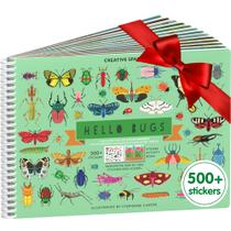 Livro de adesivos Cupkin Hello Bugs com mais de 500 adesivos para crianças de 2 a 8 anos Livro de adesivos Cupkin Hello Bugs com mais de 500 adesivos para crianças de 2 a 8 anos