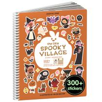 Livro de adesivos Cupkin Spooky Village Halloween com mais de 300 adesivos Livro de adesivos Cupkin Spooky Village Halloween com mais de 300 adesivos