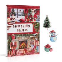 Livro de adesivos Depetzo Santa's Little Helpers de Natal 216 unidades Livro de adesivos Depetzo Santa's Little Helpers de Natal 216 unidades