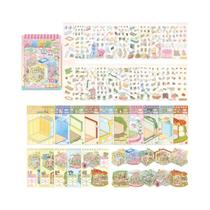 Livro De Adesivos DIY De Estilo Coreano Com Cenários Modernos Para Decoração De Scrapbooking