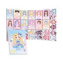 Livro De Adesivos DIY De Maquiagem De Desenho Animado Da Pequena Princesa, Papelaria Artesanal